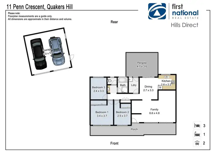 Floorplan of Homely house listing, 11 Penn Crescent, Quakers Hill NSW 2763