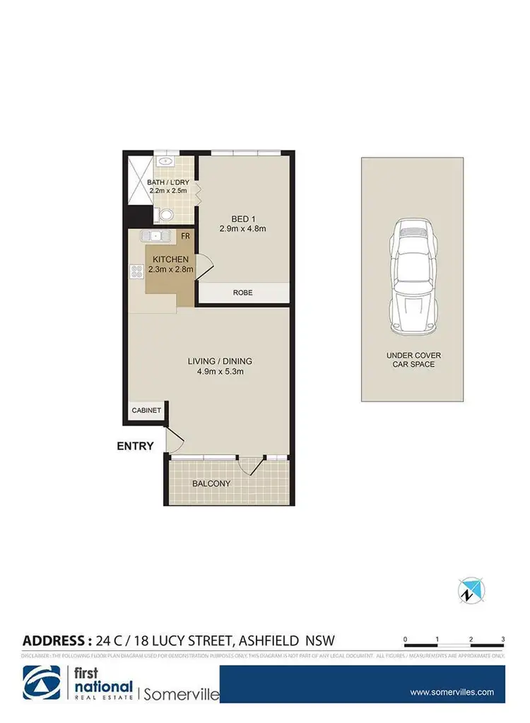 Floorplan of Homely apartment listing, 24c/18 Lucy Street, Ashfield NSW 2131