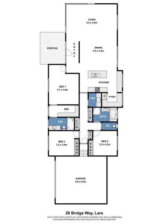 Floorplan of Homely house listing, 28 Brolga Way, Lara VIC 3212