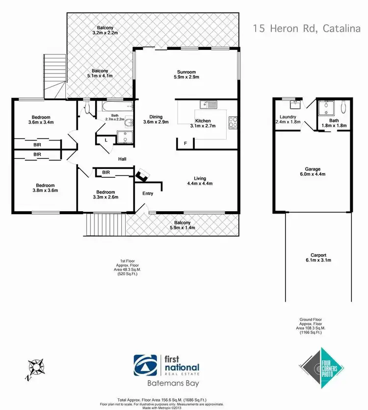 Floorplan of Homely house listing, 15 Heron Road, Catalina NSW 2536