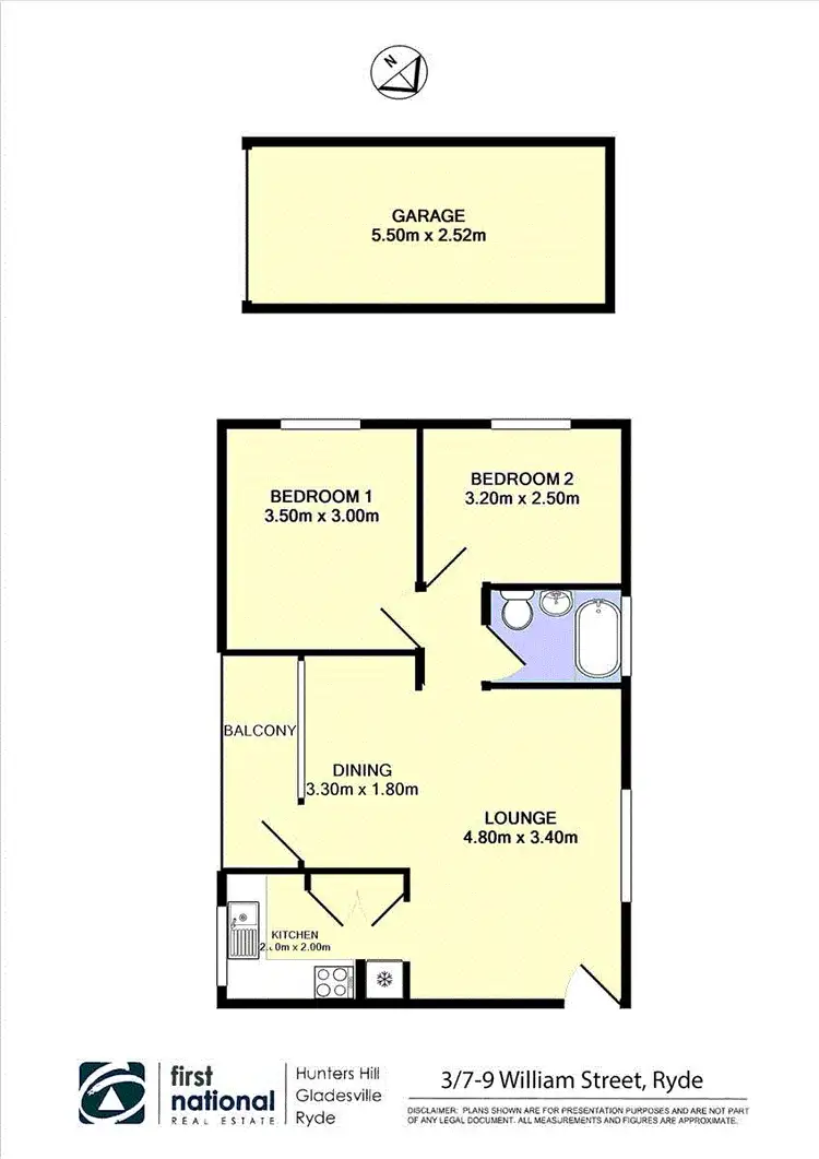 Floorplan of Homely apartment listing, 3/7-9 William Street, Ryde NSW 2112