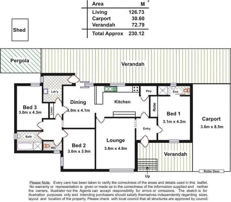 Floorplan of Homely house listing, 28 Callanna Court, Craigmore SA 5114