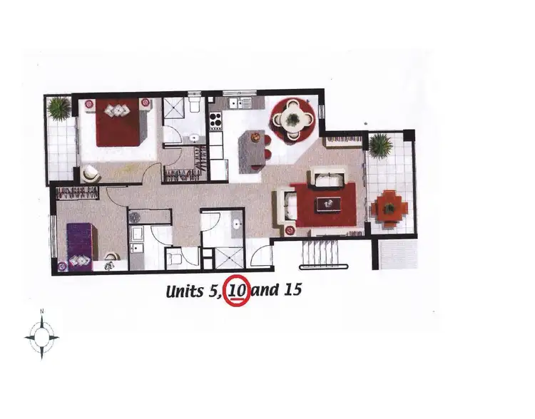 Floorplan of Homely apartment listing, 10/46-48 Lenneberg Street, Southport QLD 4215