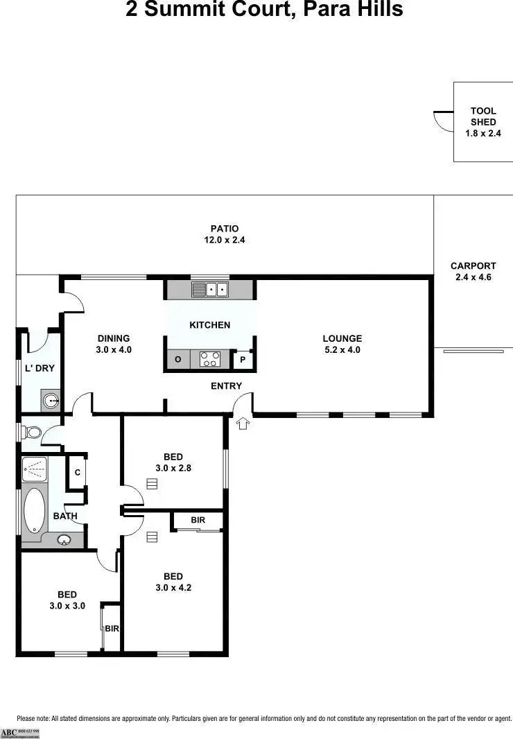 Floorplan of Homely house listing, 2 Summit Court, Para Hills SA 5096