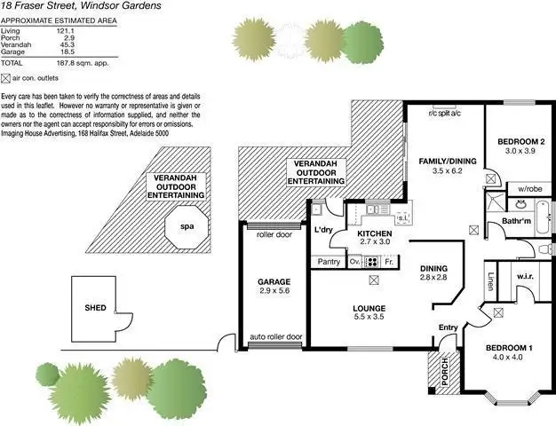 Floorplan of Homely house listing, 18 Fraser Street, Windsor Gardens SA 5087