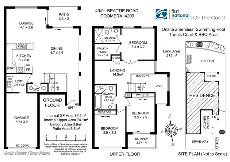 Floorplan of Homely townhouse listing, 49/91 Beattie Road, Coomera QLD 4209