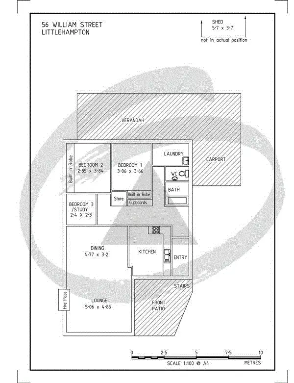 Floorplan of Homely house listing, 56 William Street, Littlehampton SA 5250