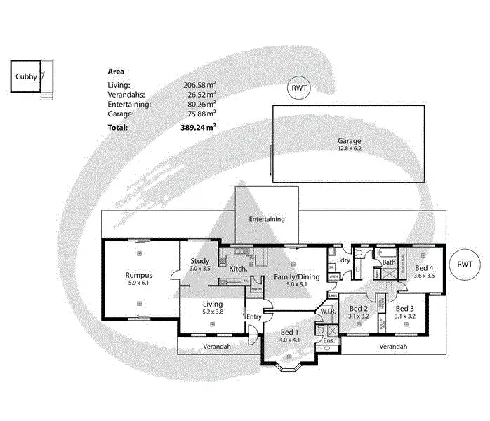 Floorplan of Homely house listing, 24 Dalmeny Drive, Mount Barker SA 5251