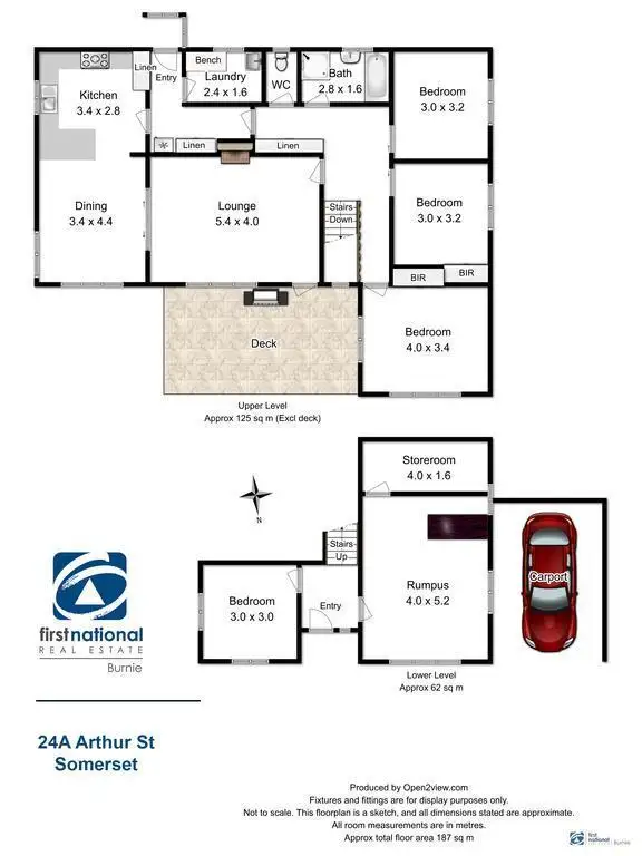 Floorplan of Homely house listing, 24a Arthur Street, Somerset TAS 7322