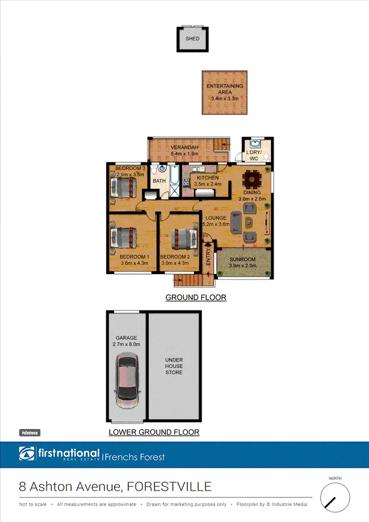 Floorplan of Homely house listing, 8 Ashton Avenue, Forestville NSW 2087