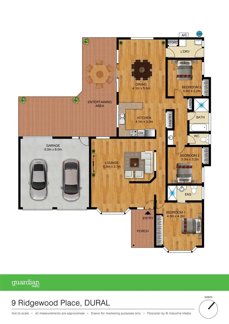 Floorplan of Homely house listing, 9 Ridgewood Place, Dural NSW 2158