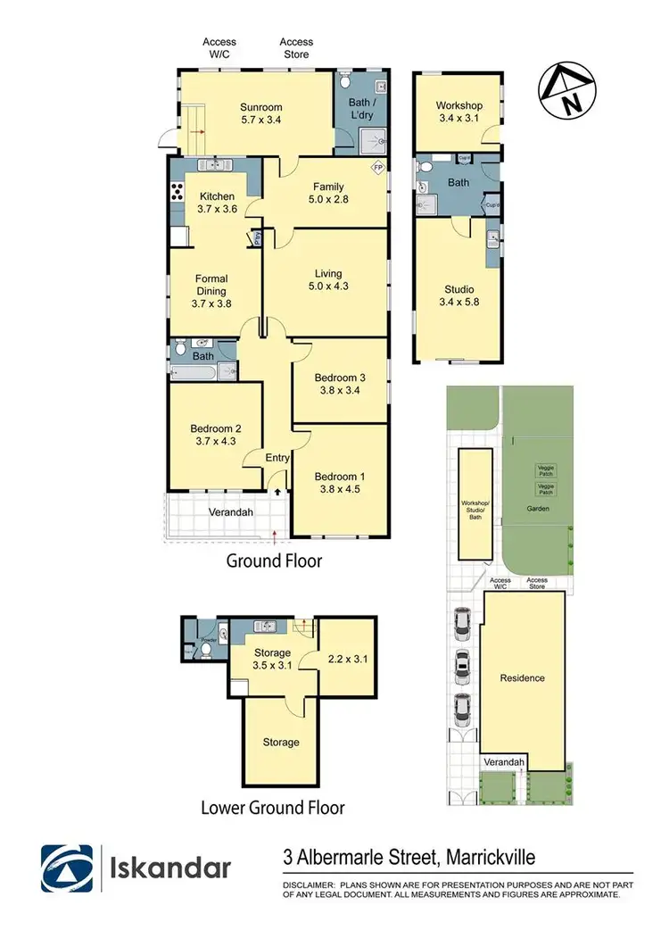 Floorplan of Homely house listing, 3 Albermarle Street, Marrickville NSW 2204