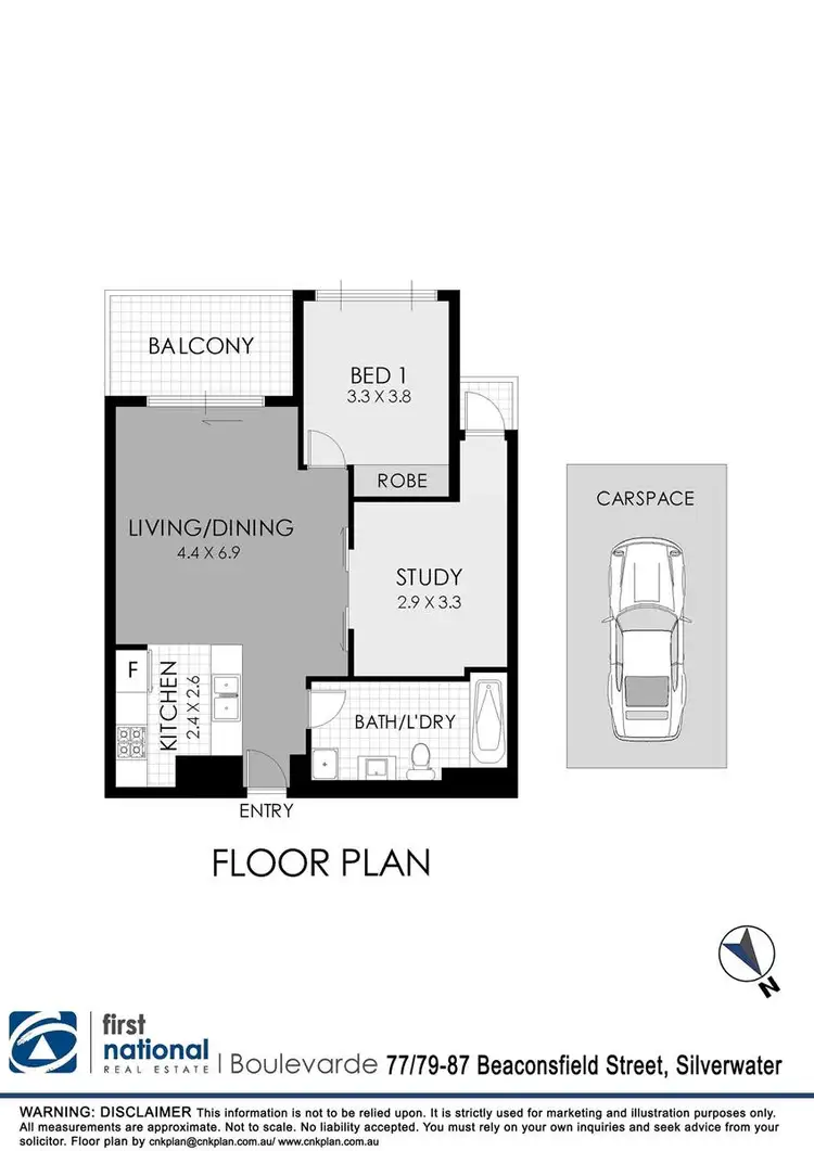 Floorplan of Homely apartment listing, 77/79-87 Beaconsfield Street, Silverwater NSW 2128
