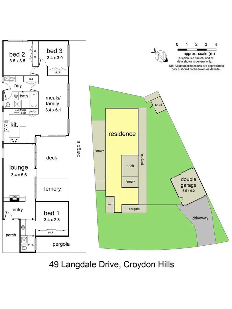 Floorplan of Homely house listing, 49 Langdale Drive, Croydon Hills VIC 3136