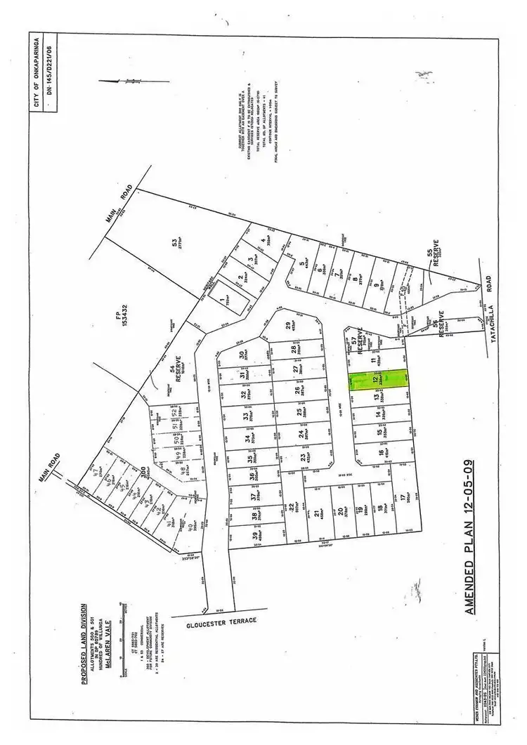 Floorplan of Homely land listing, Lot 12 Hyland Rise, Mclaren Vale SA 5171