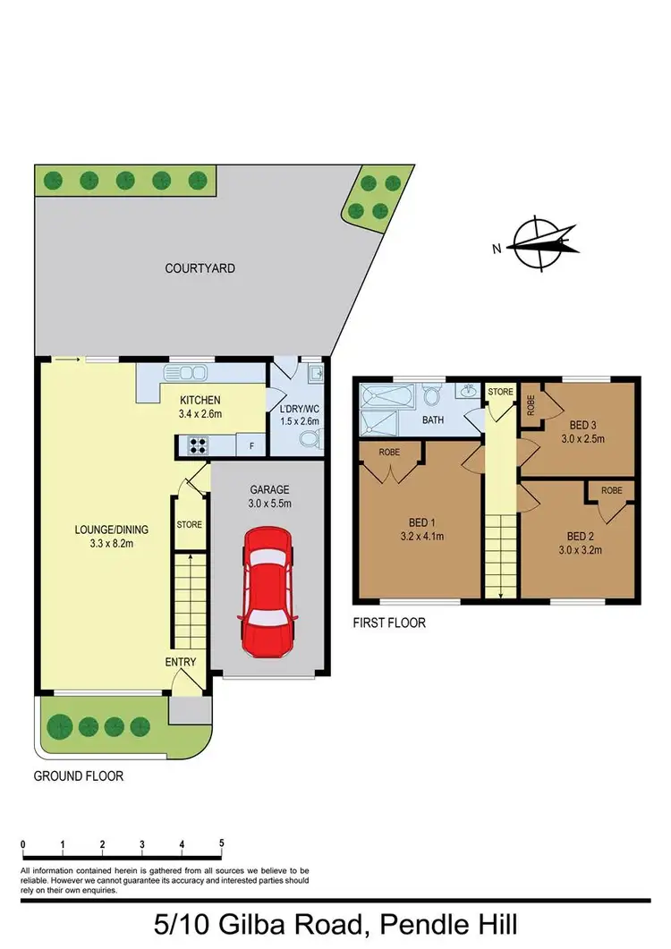 Floorplan of Homely townhouse listing, 5/10 Gilba Road, Pendle Hill NSW 2145