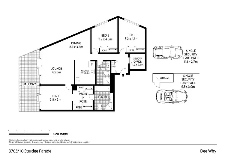 Floorplan of Homely unit listing, 3705/10 Sturdee Parade, Dee Why NSW 2099