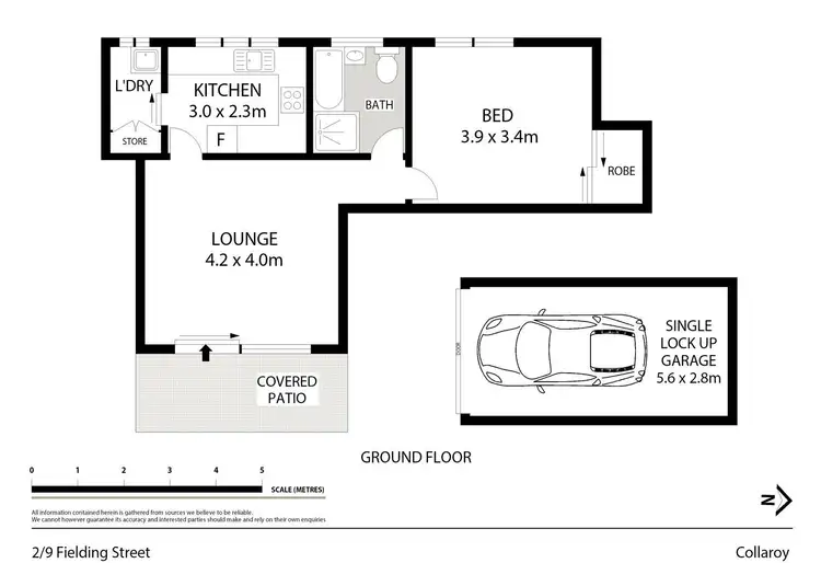 Floorplan of Homely unit listing, 2/9 Fielding Street, Collaroy NSW 2097