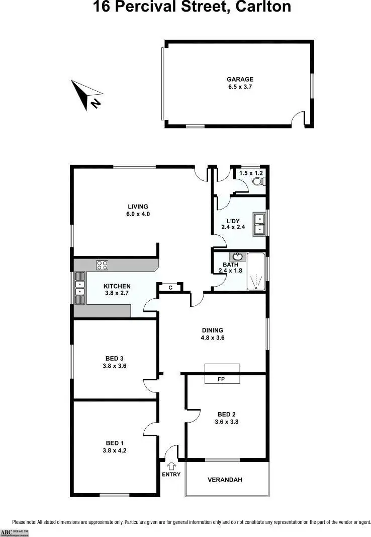 Floorplan of Homely house listing, 16 Percival Street, Carlton NSW 2218
