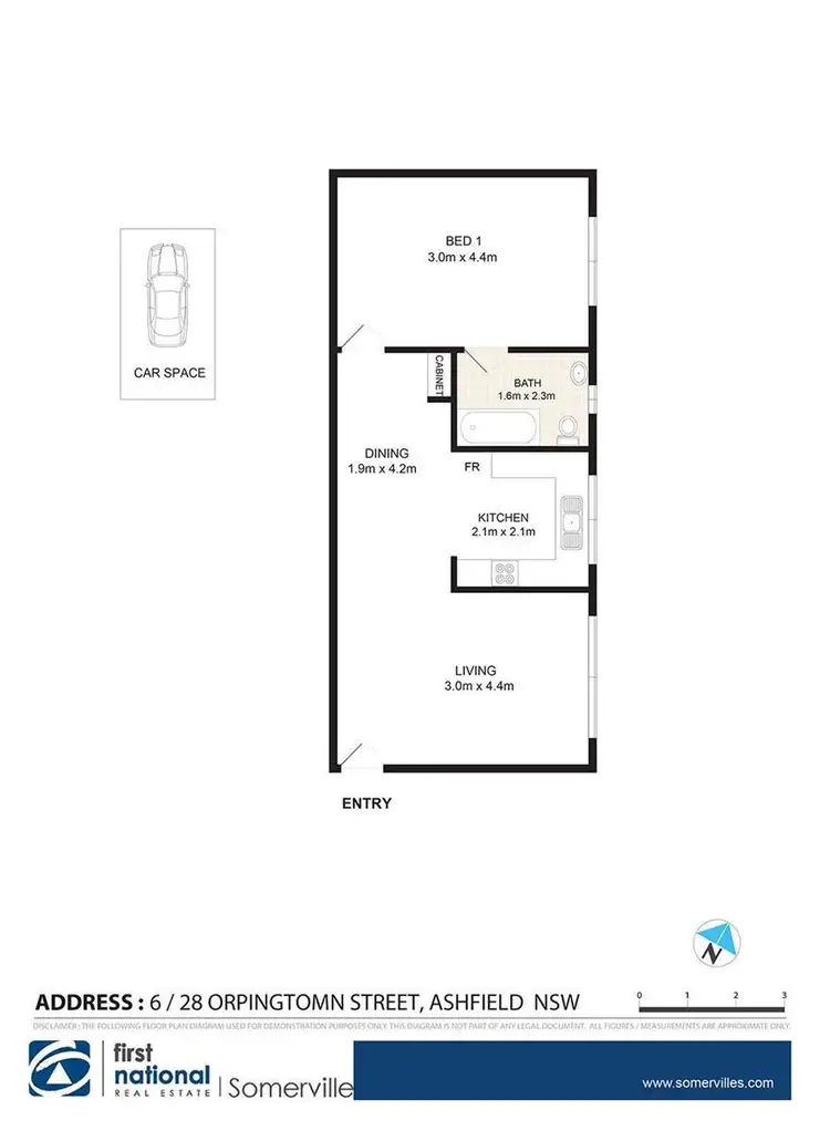 Floorplan of Homely apartment listing, 6/28 Orpington Street, Ashfield NSW 2131