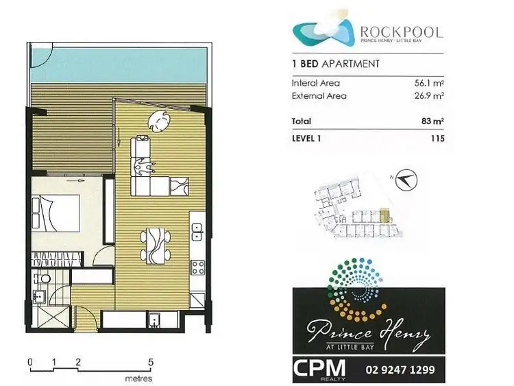 Floorplan of Homely apartment listing, 115/1-3 Jenner Street, Little Bay NSW 2036