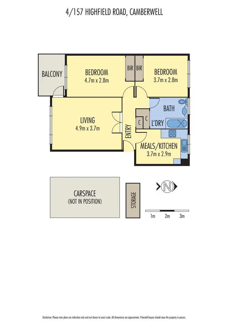 Floorplan of Homely apartment listing, 4/157 Highfield Road, Camberwell VIC 3124