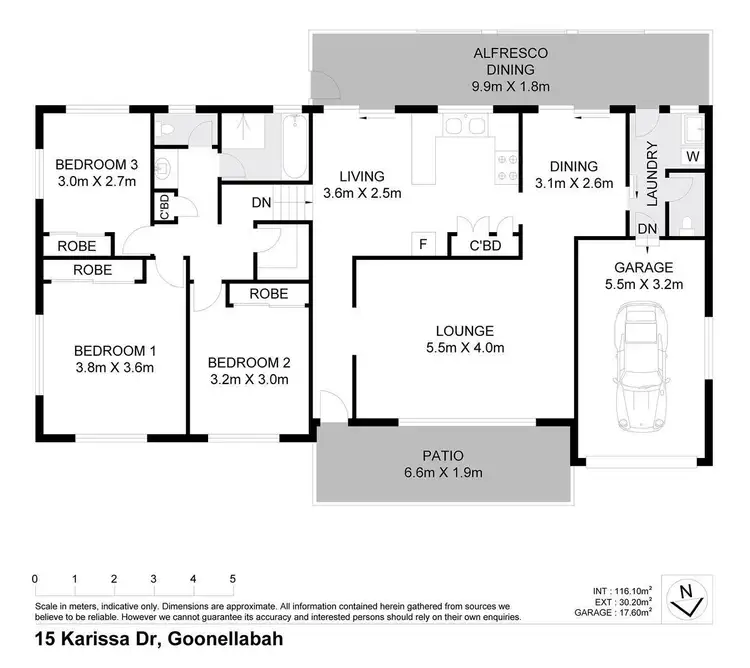 Floorplan of Homely house listing, 15 Karissa Drive, Goonellabah NSW 2480