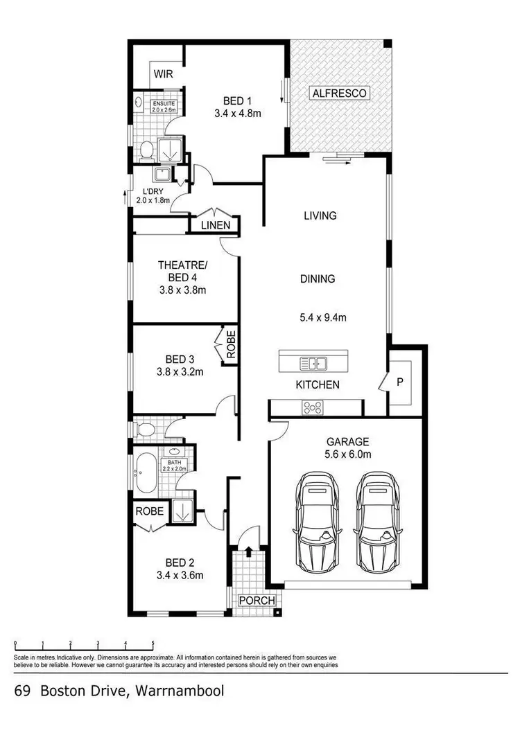 Floorplan of Homely house listing, 69 Boston Drive, Warrnambool VIC 3280