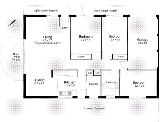 Floorplan of Homely unit listing, Address available on request