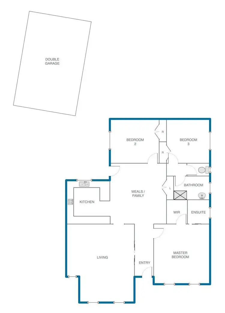 Floorplan of Homely house listing, 14 Finsbury Court, Dandenong North VIC 3175