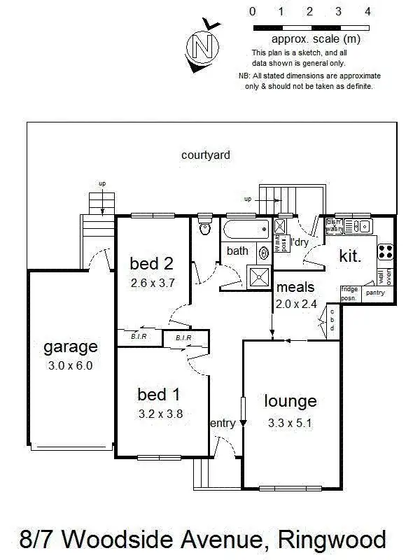 Floorplan of Homely unit listing, 8/7 Woodside Avenue, Ringwood VIC 3134
