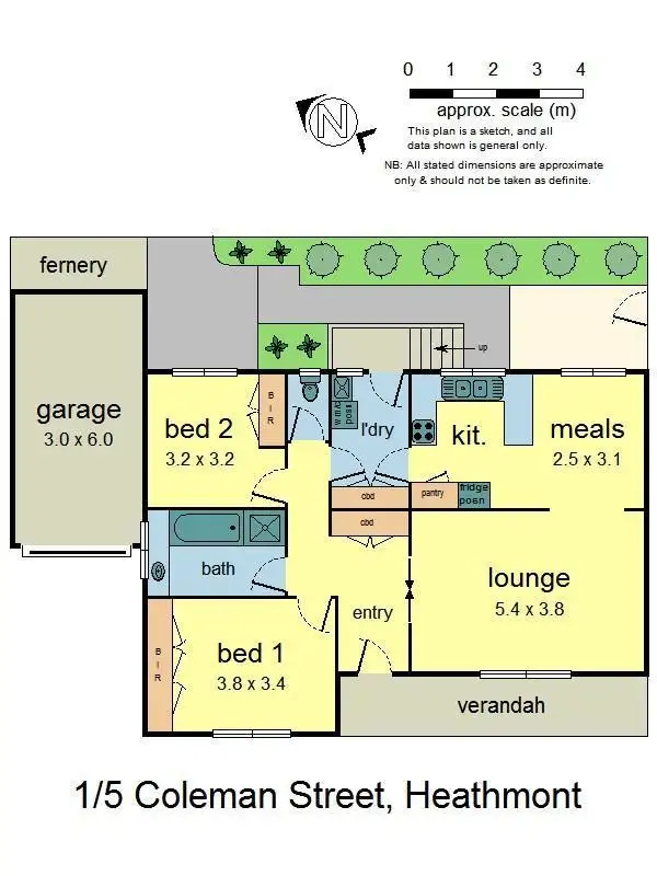 Floorplan of Homely unit listing, 1/5 Coleman Street, Heathmont VIC 3135