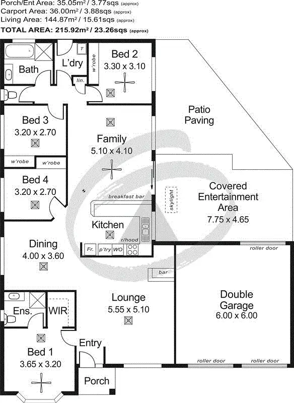 Floorplan of Homely house listing, 21 Parr Street, Nairne SA 5252