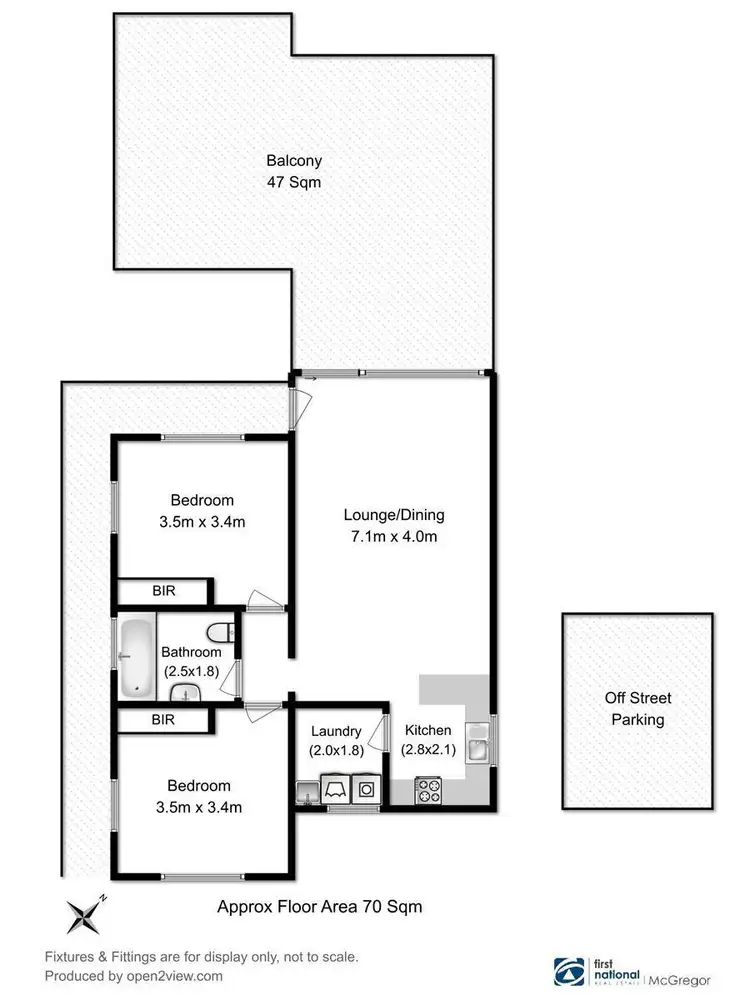 Floorplan of Homely unit listing, 2/7 Castlereagh Court, Lenah Valley TAS 7008