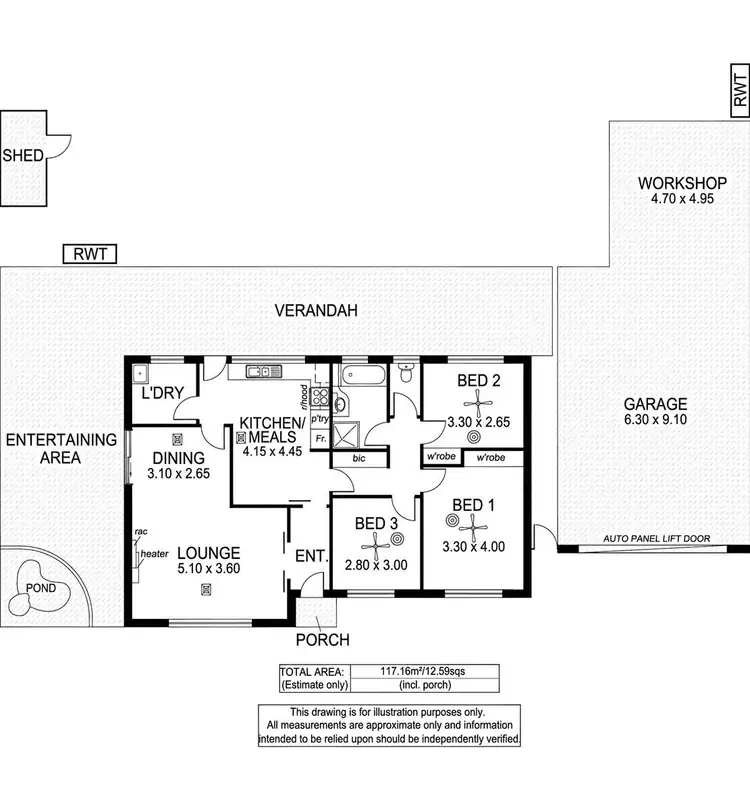 Floorplan of Homely house listing, 92 Skyline Drive, Flagstaff Hill SA 5159
