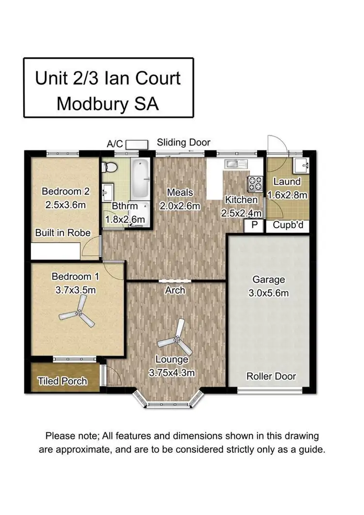 Floorplan of Homely house listing, 2/3 Ian Court, Modbury SA 5092