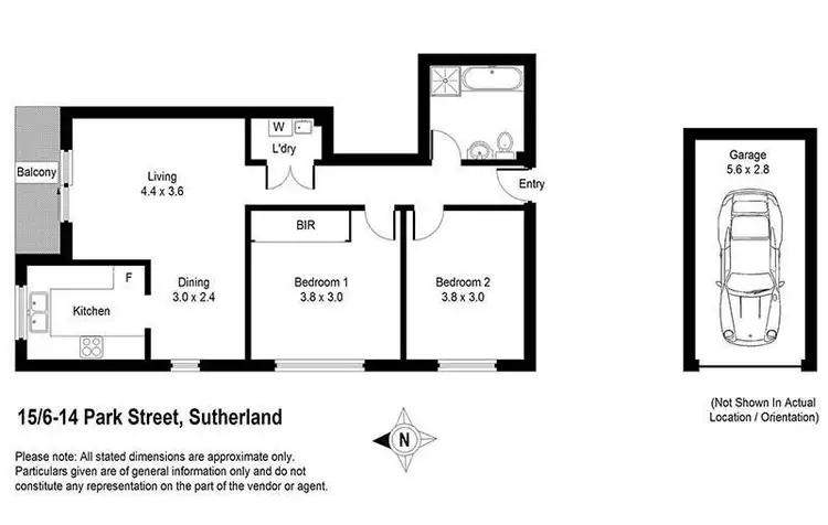 Floorplan of Homely apartment listing, 15/6-14 Park Street, Sutherland NSW 2232