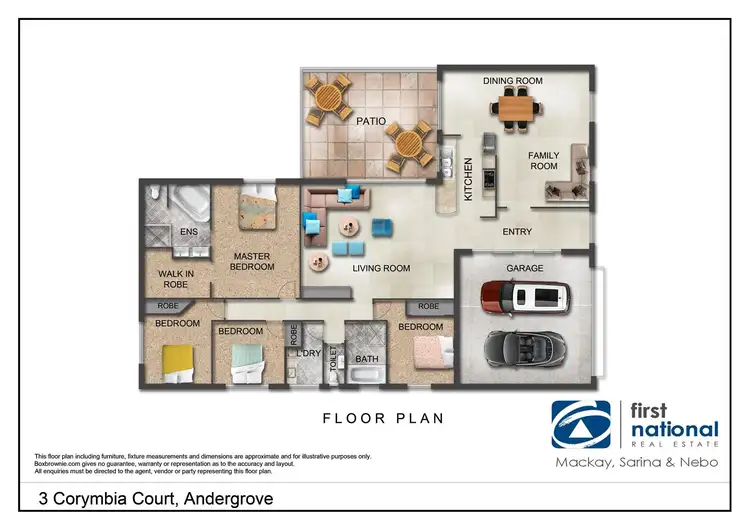 Floorplan of Homely house listing, 3 Corymbia Court, Andergrove QLD 4740