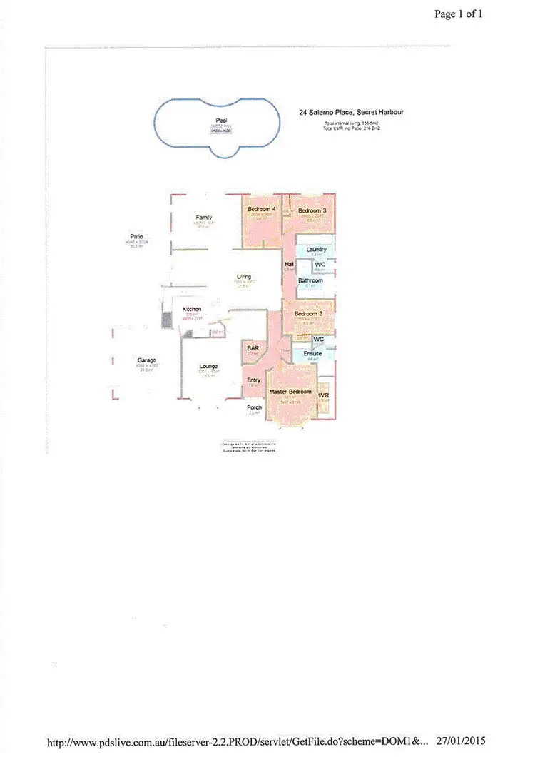 Floorplan of Homely house listing, 24 Salerno Place, Secret Harbour WA 6173