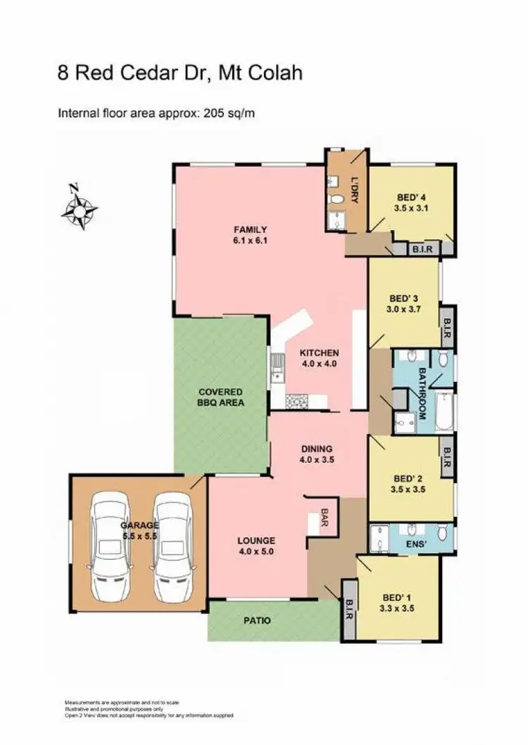 Floorplan of Homely house listing, 8 Red Cedar Drive, Mount Colah NSW 2079