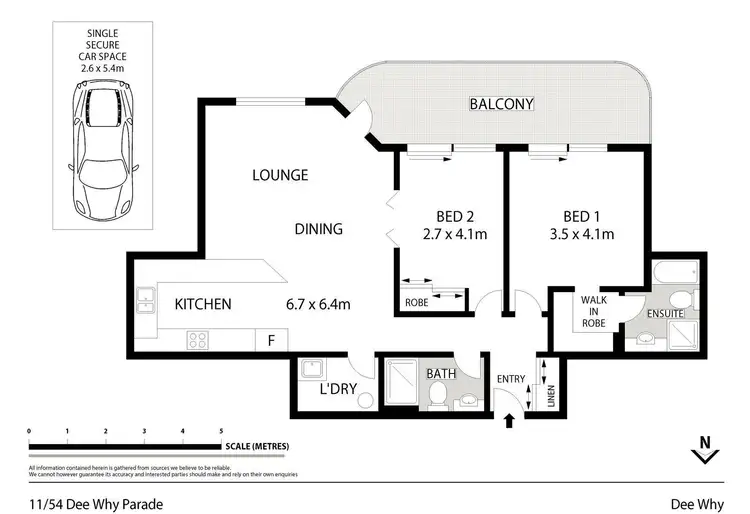 Floorplan of Homely unit listing, 11/54-58 Dee Why Parade, Dee Why NSW 2099