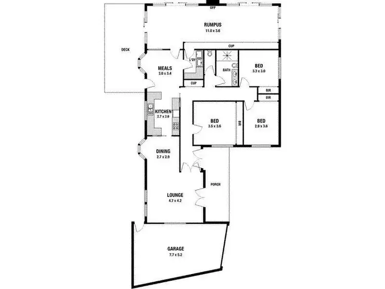Floorplan of Homely unit listing, 2/13 Louis Street, Heathmont VIC 3135
