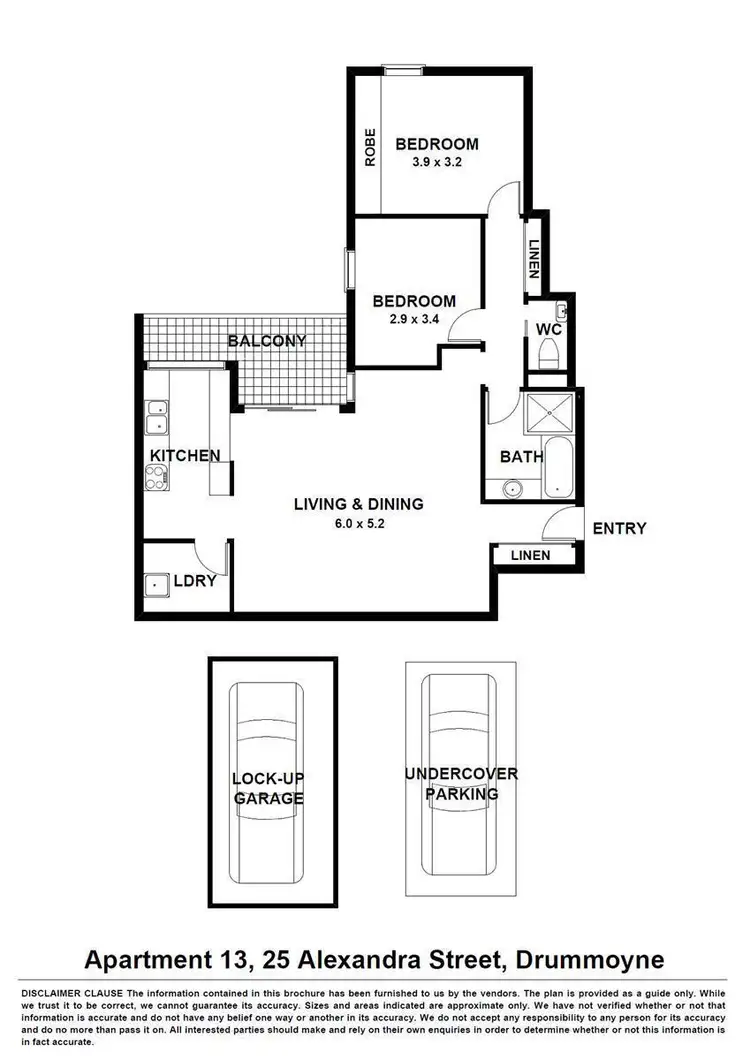 Floorplan of Homely apartment listing, 13/25 Alexandra Street, Drummoyne NSW 2047