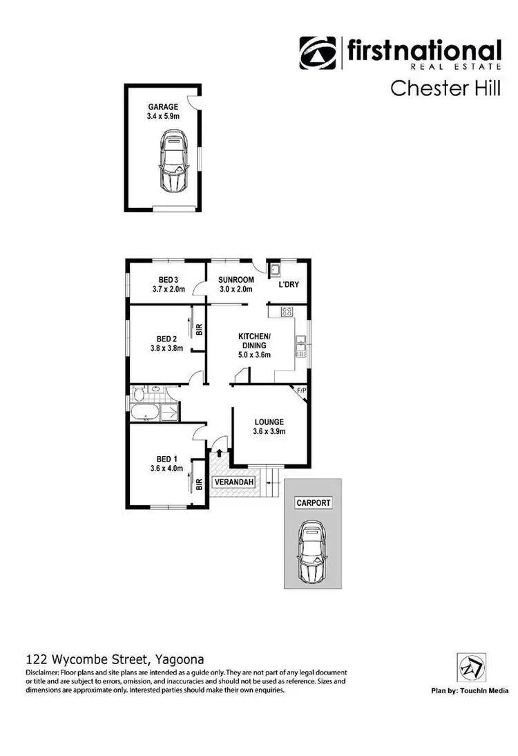 Floorplan of Homely house listing, 122 Wycombe Street, Yagoona NSW 2199