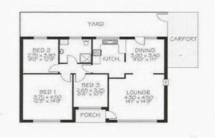 Floorplan of Homely unit listing, 1/1 Maria Street, Melrose Park SA 5039