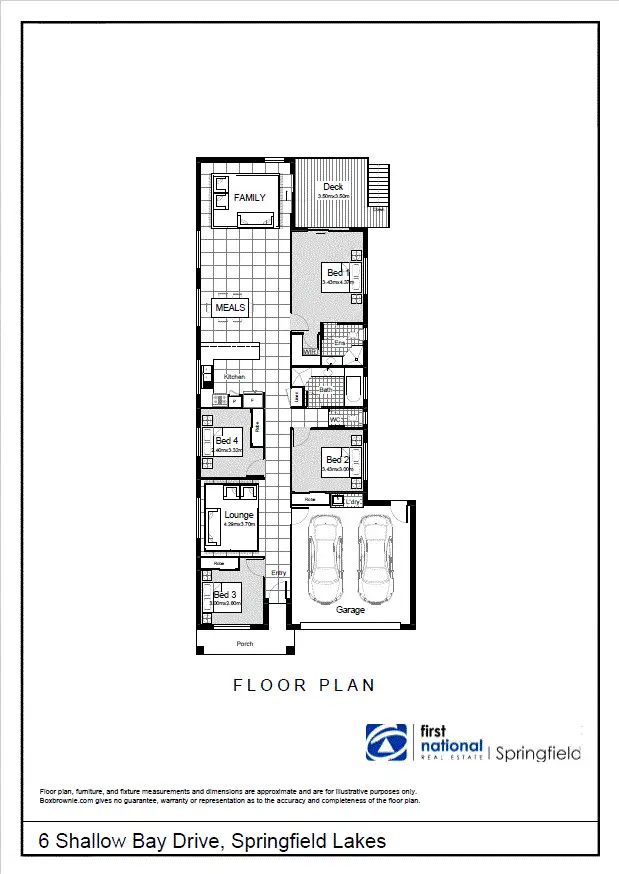 Floorplan of Homely house listing, 6 Shallowbay Drive, Springfield Lakes QLD 4300