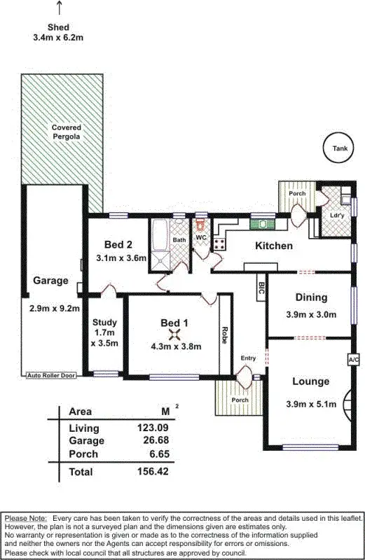 Floorplan of Homely house listing, 24 Narinna Avenue, Cumberland Park SA 5041