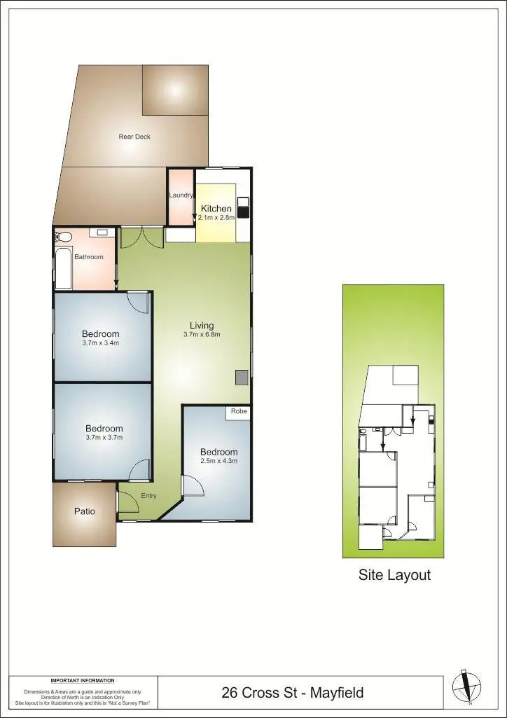 Floorplan of Homely house listing, 26 Cross Street, Mayfield NSW 2304