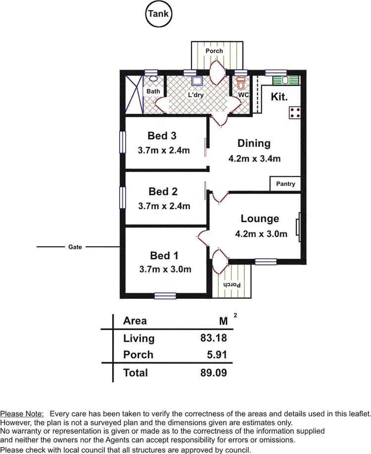 Floorplan of Homely house listing, 23 Conyngham Street, Elizabeth East SA 5112