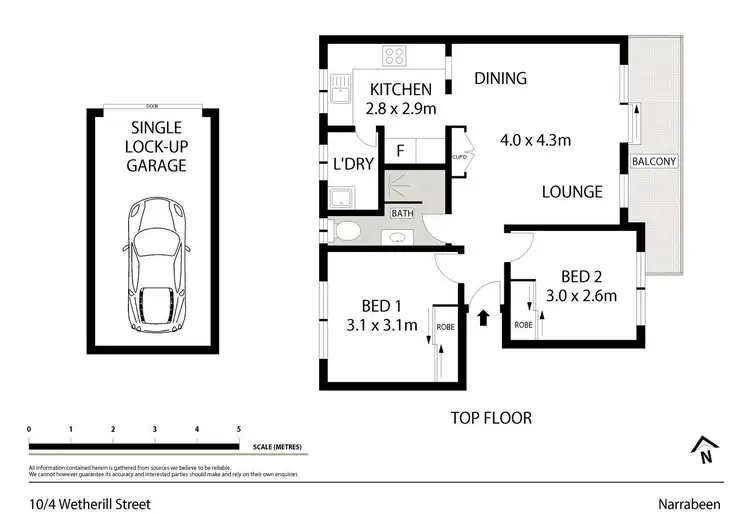 Floorplan of Homely unit listing, 10/4 Wetherill Street, Narrabeen NSW 2101